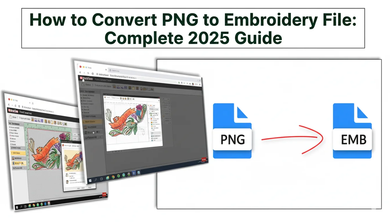 How to Convert PNG to Embroidery File Complete 2025 Guide