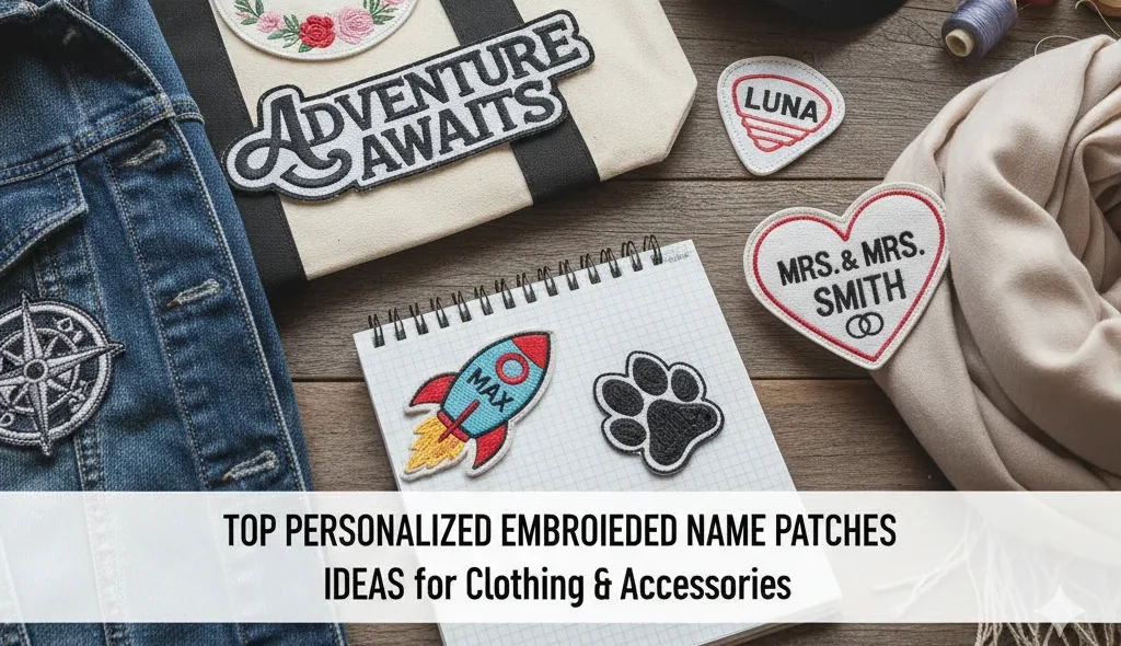 Top Personalized Embroidered Name Patches Ideas for Clothing & Accessories