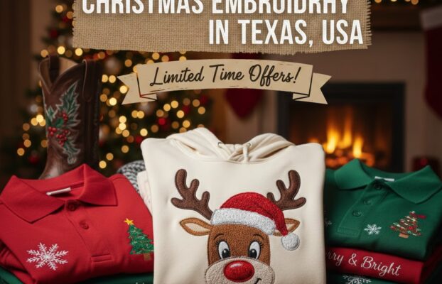 TOP DEALS ON CUSTOM CHRISTMAS EMBROIDERY IN TEXAS, USA