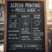 screen printing prices