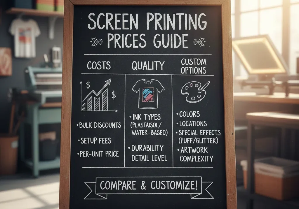 Screen Printing Prices Guide: Compare Costs, Quality & Custom Options