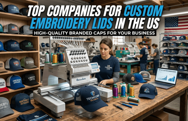 Top Companies for Custom Embroidery Lids in the US