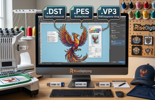 DST vs PES vs VP3: Which Embroidery File Format Do You Need?