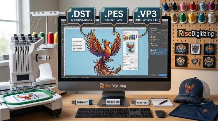 DST vs PES vs VP3: Which Embroidery File Format Do You Need?