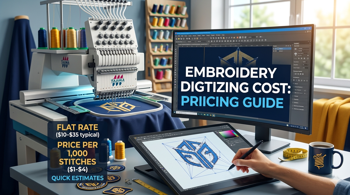 How Much Does Embroidery Digitizing Cost? 2026
