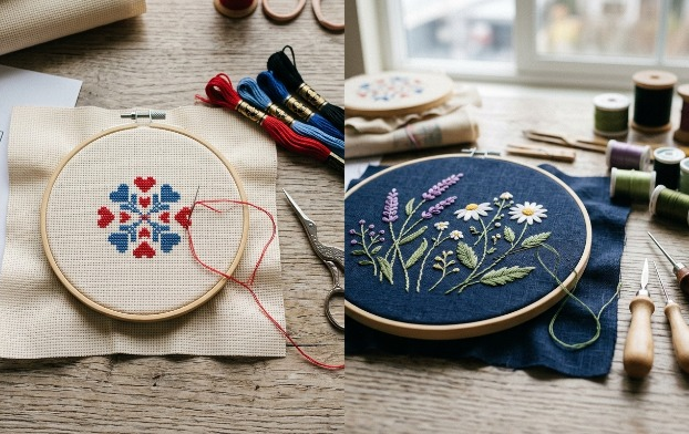 What Is the Difference Between Cross Stitch and Embroidery?
