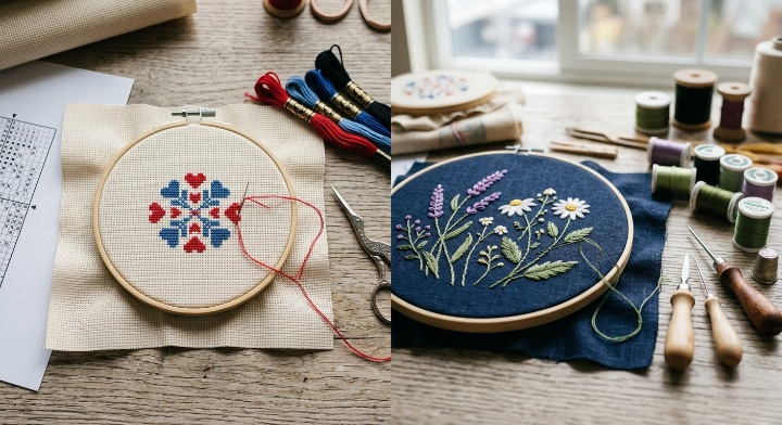 What Is the Difference Between Cross Stitch and Embroidery?