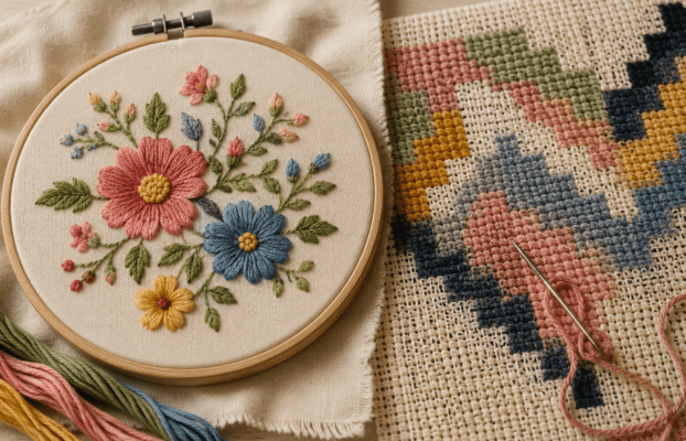 Is Embroidery the Same as Needlepoint?
