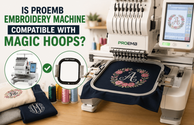 Is PROEMB Embroidery Machine Compatible with Magic Hoops?