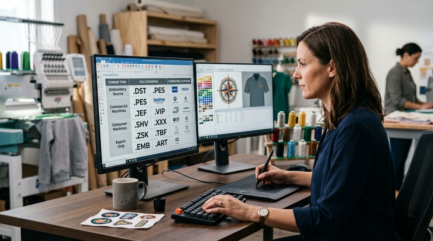 What File Formats Does Embroidery Digitizing Actually Support?